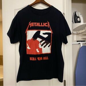 Metallica Kill ‘Em All Mens Band Tee Graphic T Shirt XL 46” Black Red White